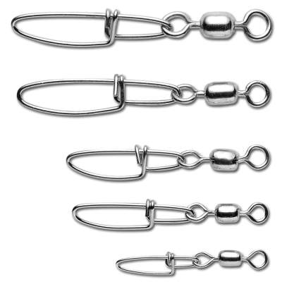Berkley Mc Mahon Swivel & Snap 1 silber - Gr.1 - TK150lbs - 6+1Stück