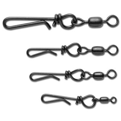 Berkley Mc Mahon Easy Clip Swivel 12, - schwarz - Gr.12 - TK30lbs - 12+1Stück