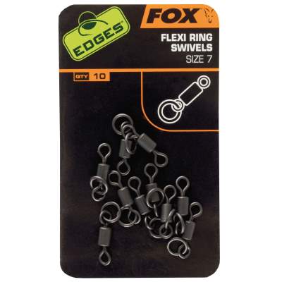 Fox Edges Flexi Ring Swivel Gr. 7 10Stück