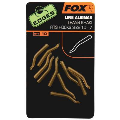 Fox Edges Line Alignas Hook Gr. 10-7 Khaki, 10Stück