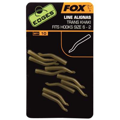 Fox Edges Line Alignas Hook Gr. 6+ Khaki, 10Stück