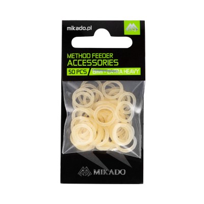 Mikado Method Feeder Bait Bands - Gummibänder 3mm - 50 Stück