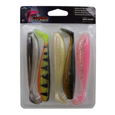 Fox Rage Zander Pro Shad UV 5Stück Mixed Pack, 7,5cm - Mixed Pack