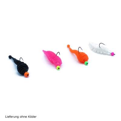 Troutlook Forellen Tungsten Jig spezial Hook 4 Stück - Gr. 6 - 3,8mm - Fluo-Pink