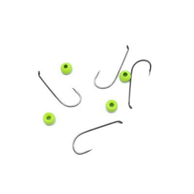 Troutlook Forellen Tungsten Jig spezial Hook, 4 Stück - Gr. 6 - 3,8mm - Fluo-Gelb