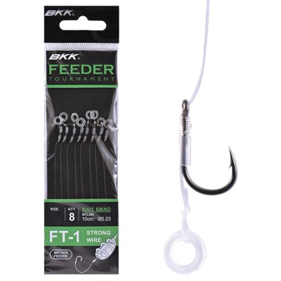 BKK Feeder Tournament Bait Band Rigs 10cm - 8Stück - Gr.8