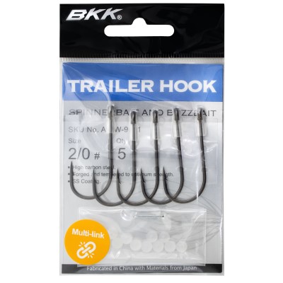 BKK Trailer Hook Einzelhaken Ultra Antirust - 5Stück - Gr.2/0