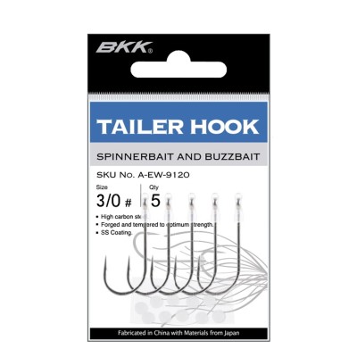BKK Trailer Hook Einzelhaken Ultra Antirust - 5Stück - Gr.3/0