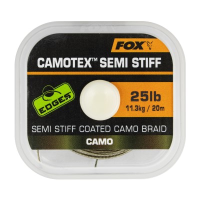 Fox Camotex Semi Stiff, TK25lbs - 20m