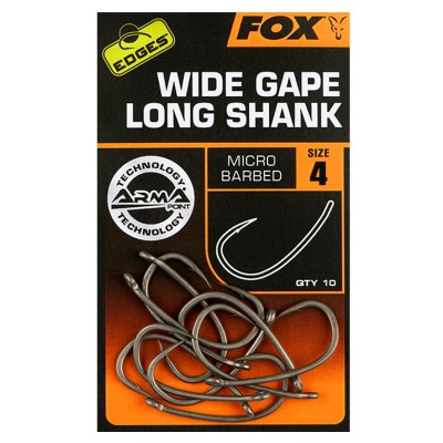 Fox Edges Super Wide Gape Long Shank Karpfenhaken Gr.4