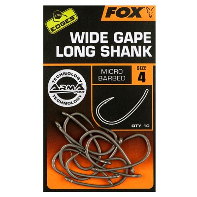 Fox Edges Super Wide Gape Long Shank, Gr.4