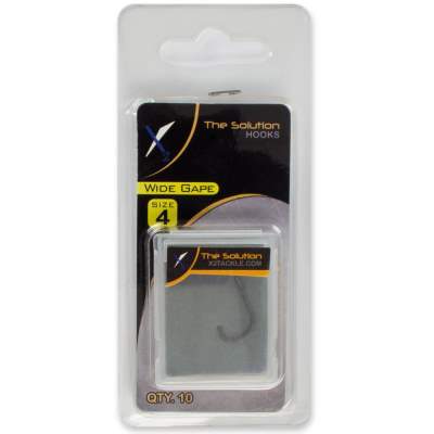 The Solution Wide Gape Hook Gr. 4 Karpfen und Boiliehaken Gr.4 - 10Stück