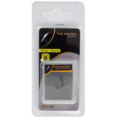 The Solution Wide Gape Hook Gr. 8 Karpfen und Boiliehaken Gr.8 - 10Stück