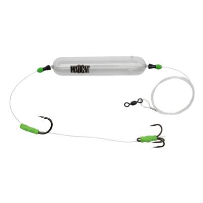 MADCAT Adjusta Basic River Rig Live Bait - Wallervorfach 60g - Gr.3/0 + 10/0 - Gr.L - TK100lb