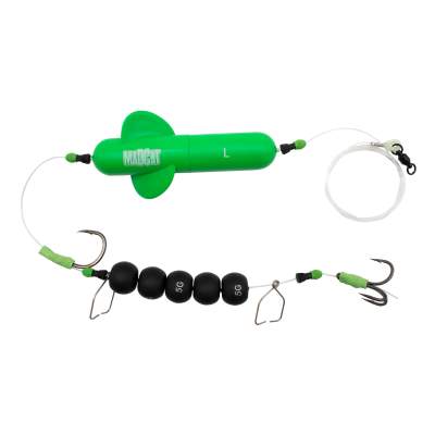 MADCAT Screaming Profi River Rig Dead Bait - Wallervorfach 60g - Gr.3/0 + 10/0 - Gr.L - TK100lb