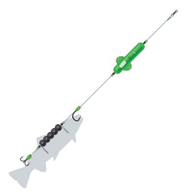 MADCAT Screaming Profi River Rig Dead Bait - Wallervorfach 60g - Gr.3/0 + 10/0 - Gr.L - TK100lb