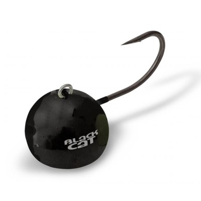Black Cat Fire-Ball Jigkopf Gr. 6/0 - 120g - schwarz - 3Stück