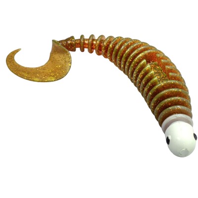 Black Cat Curly Worm 17cm - 24g - motor oil