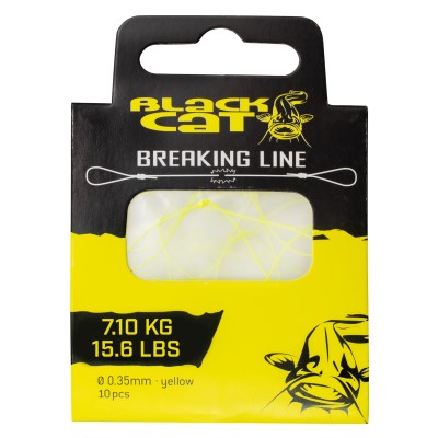 Black Cat Breaking Line, 0,15m - 0,35mm - 7,1kg - gelb - 10Stück