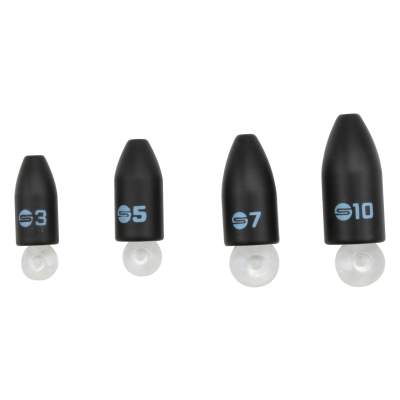 Spro Freestyle Brass Bullet Sinker - Bullet Weights 3g - Schwarz - 2 Stück