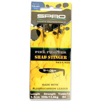 SPRO Pike Fighter Shad Fluorocarbon Stinger (Angstdrilling) 6,5cm 6,5cm