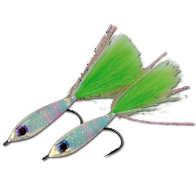SPRO Glass Sbiru Streamer CHS Chartreuse Schwänze - 2Stück