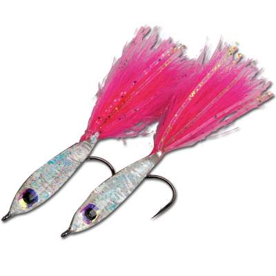SPRO Glass Sbiru Streamer HPS Hot-Pink Schwänze - 2Stück