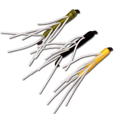 SPRO Trout Bungee Streamer GSO gelb+schwarz+olive - 3Stück