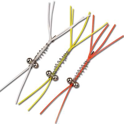 SPRO Spiral Streamer GSO gelb+schwarz+oran - 3Stück
