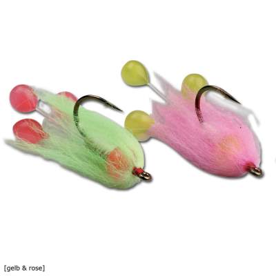 SPRO Salmon Egg Streamer GR, - gelb/rose - 2Stück