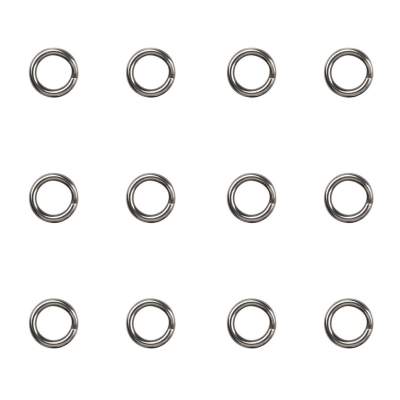 Gamakatsu Hyper Split Ring 1, light - stainless black nickel - Gr.1 - 12Stück