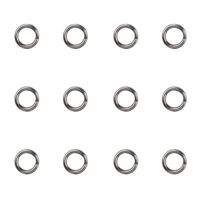 Gamakatsu Hyper Split Ring 1 light - stainless black nickel - Gr.1 - 12Stück