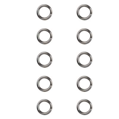 Gamakatsu Hyper Split Ring 4 stainless black nickel - Gr.4 - 10Stück