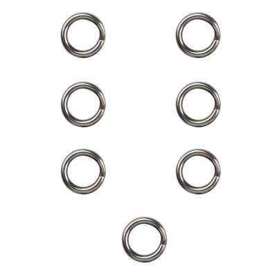 Gamakatsu Hyper Split Ring 7, heavy - stainless black nickel - Gr.7 - 7Stück