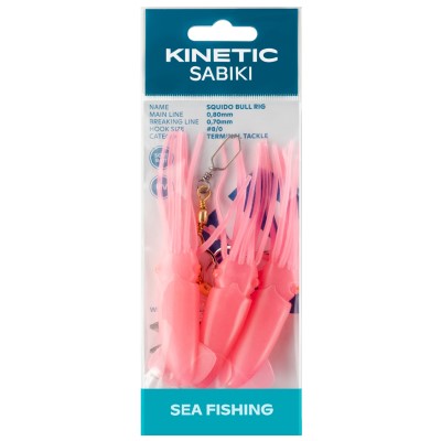 Kinetic Squido Bull Rig Meeresvorfach 115cm - Hot Pink - #8/0