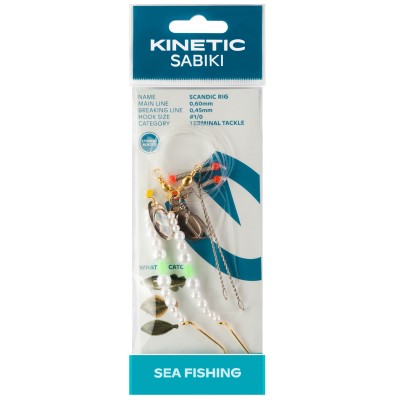 Kinetic Scandic Rig Brandungsvorfach 110cm - Pear Classic - #1/0