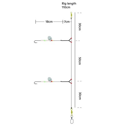 Kinetic Scandic Rig, 110cm - Pear Classic - #1/0