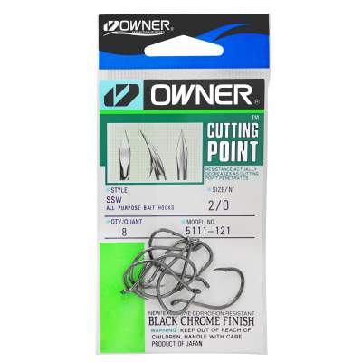 Owner Meeres Einzelhaken SSW Cutting Point, 8 Stück