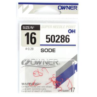 Owner 50286 Sode 16 rot rot- Gr.16 - 17Stück