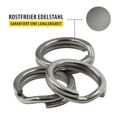 Senshu Splitring Stainless Steel, Flat - 5,0mm - 25kg - 20Stück