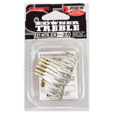 Owner Drilling ST 46TN 2X (5646-129) Gr. 2/0 silber - Gr.2/0 - 6Stück