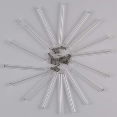 Ignesti Tremarella Glas Rasseln Federn-Set 1 Gr.1 - 20Stück - 20 x.Glas + 20 x Federn