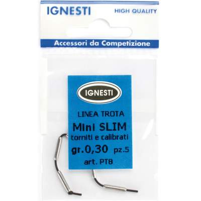 Ignesti Blei auf Silikonschlauch Mini-Slim 03 Ignesti Blei auf Silikonschlauch Mini-Slim, 0,3gr., 5 Stück