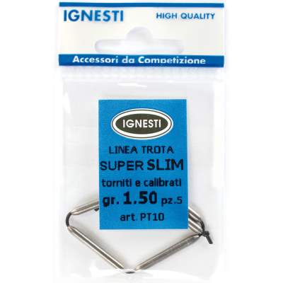 Ignesti Blei auf Silikonschlauch Mini-Slim 15, Ignesti Blei auf Silikonschlauch Mini-Slim, 1,5gr., 5 Stück