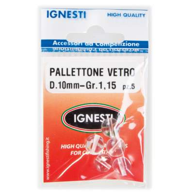 Ignesti Glaskugeln mit Loch 1,0g,