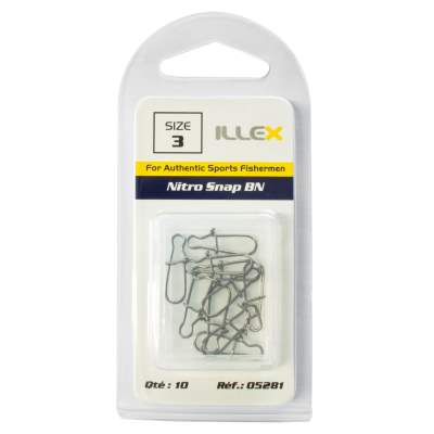 Illex Nitro Snap Karabiner Gr.3 - TK18 - 10Stück