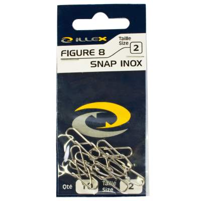 Illex Figure 8 Snap Inox Karabiner Gr. 2 Gr.2 - TK50 - 10Stück