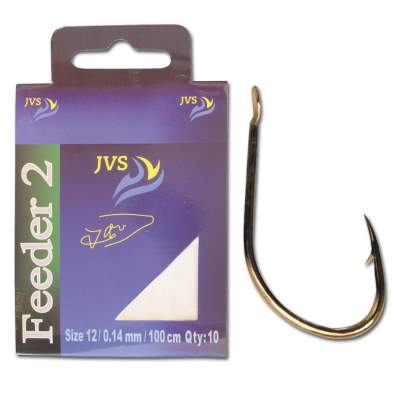 JVS Vorfachhaken Feeder 2 14 Gr.14 - 0,14mm - 10Stück