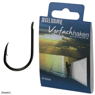 Angel Domäne Gebundene Haken Feeder 10 nickel - Gr.10 - 10Stück