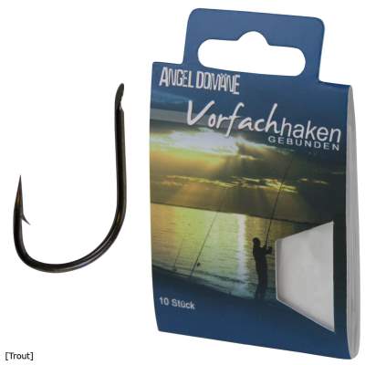 Angel Domäne Gebundene Haken Trout 10 nickel - Gr.10 - 10Stück